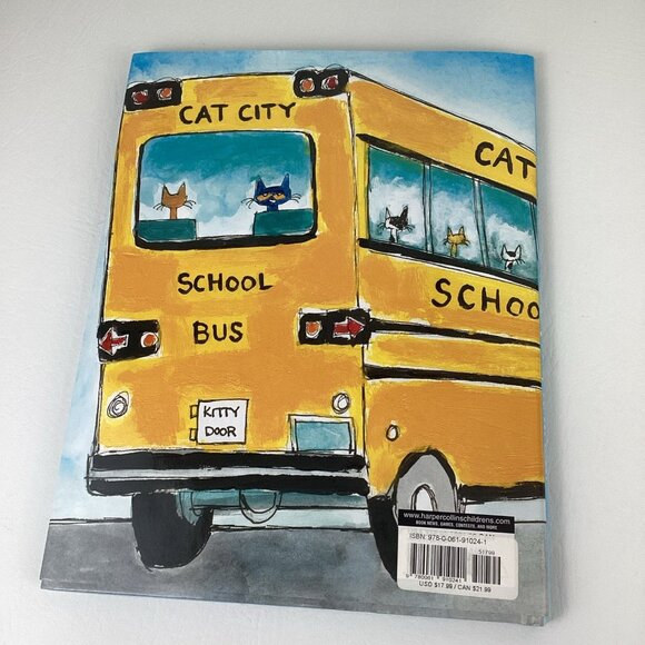 Pete The Cat Rocking In My School Shoes Hardcover Book 12" Plush Stuffed Toy NEW - Picture 4 of 9